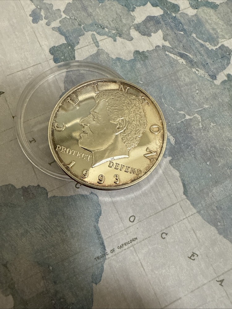 Bill Clinton Silver Coin commemorative medallion