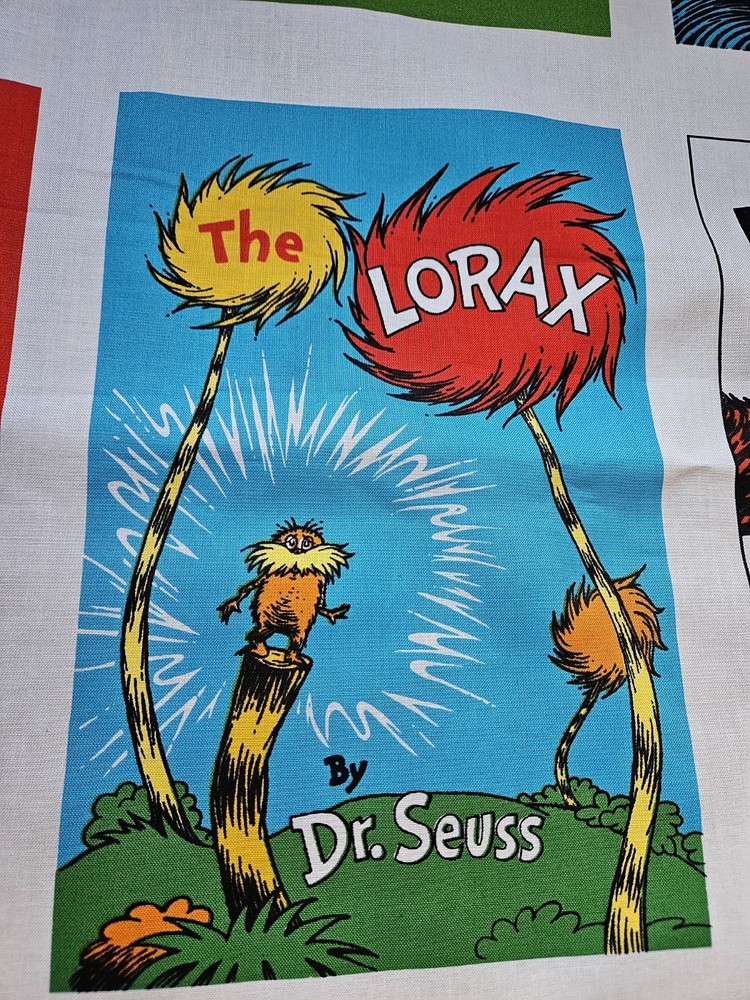 Dr Seuss Fabric Panel, Cotton, $12