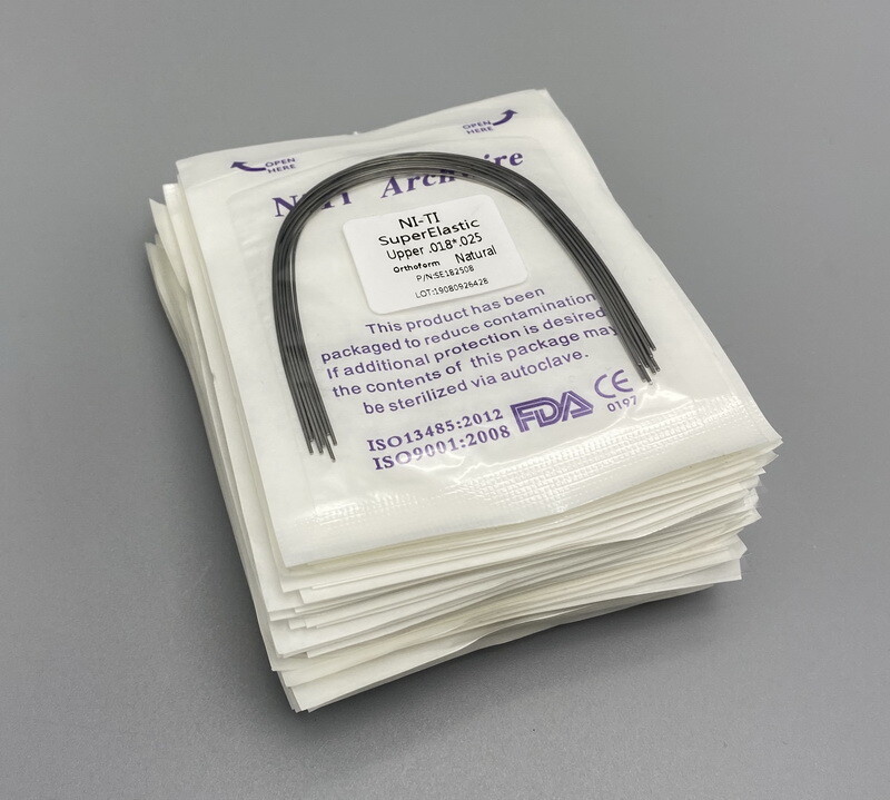 Dental Ortho Arch wire Super elastic Ni-Ti Square Round Rectangular Natural Form