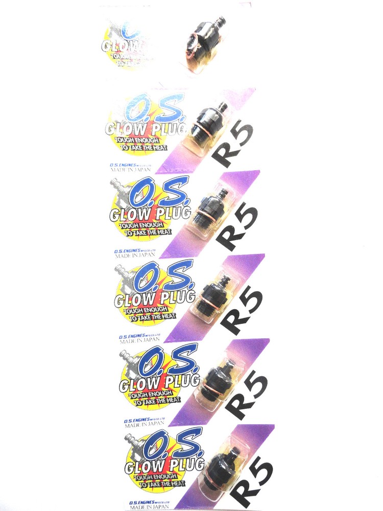 OS R5 Cold Nitro Glow Plug - 6 Pack 71605200