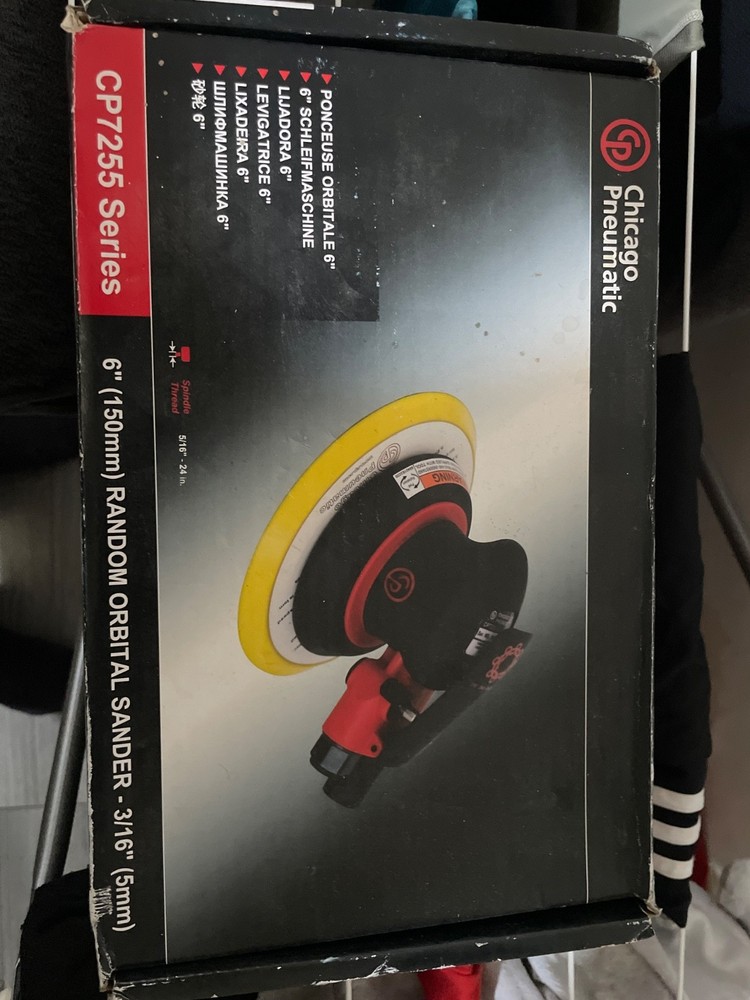 chicargo pneumatic orbital sander 150mm