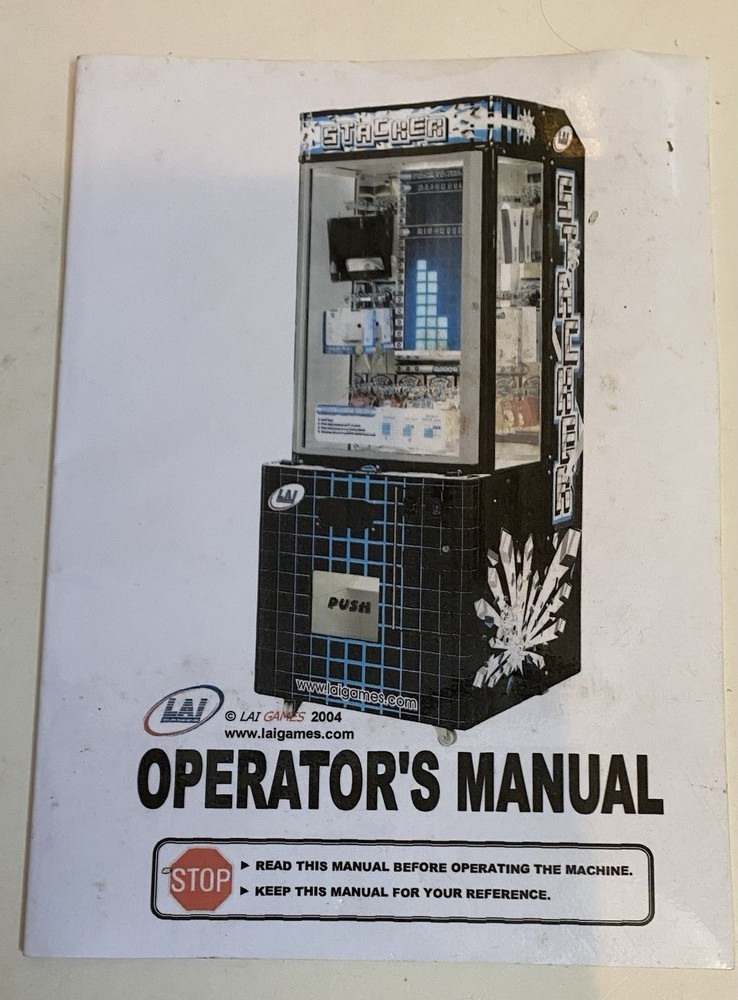 LAI Stacker arcade game operators manual