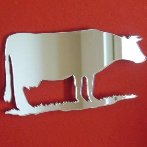 Cow Shaped Acrylic Mirrors (Several Sizes Available)