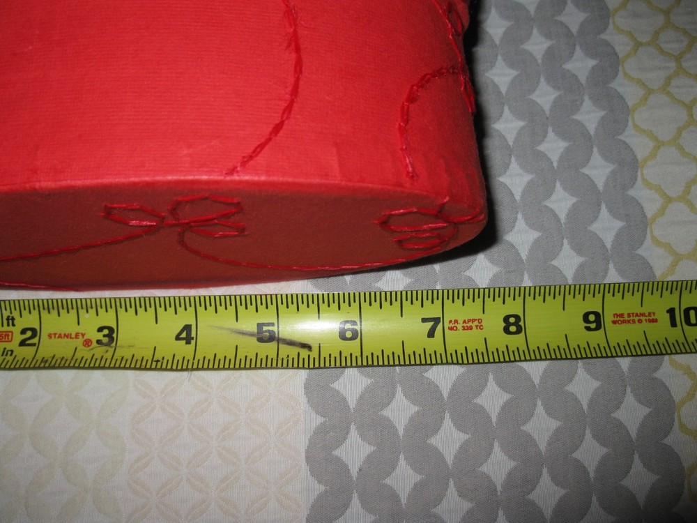Gift Box Lot red- different sizes 7 items READ