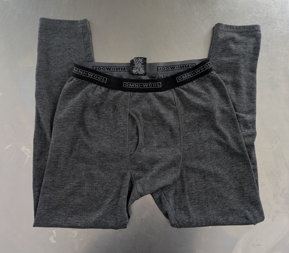 Omni Wool Baselayer Set- Large Top- Medium Bottom Gray