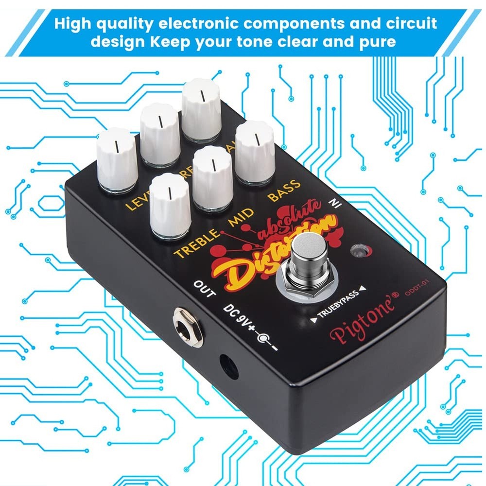 PP-33 Guitar Effect Pedal Overdrive Distortion DC 9V True Bypass
