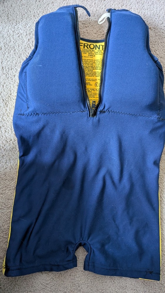 Blue Yellow Child Floatation Wetsuit