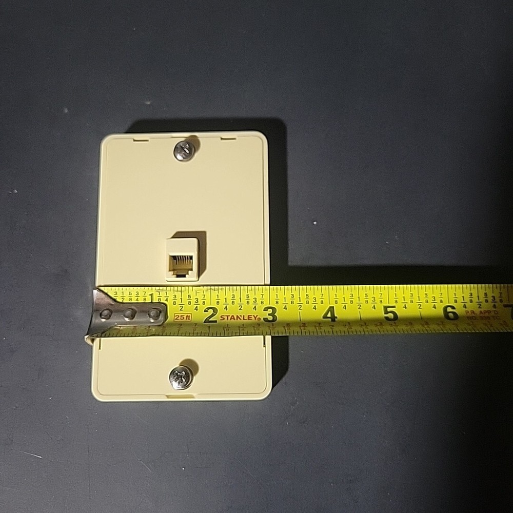Standard Size Ivory Wall Mount Jack Mounting Plates