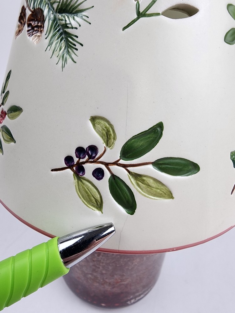 PAC Large Jar Candle Shade Topper Winter Foliage Theme