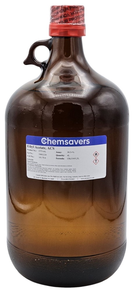 Ethyl Acetate, ACS, 99.5+%, 4L