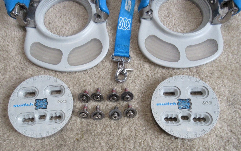Switch Step-In X-Type Blue Snowboard Bindings Size Medium Made In Italy