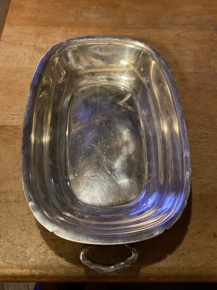 Reed Barton Mayflower?  Oval Covered Silverplate Serving Dish