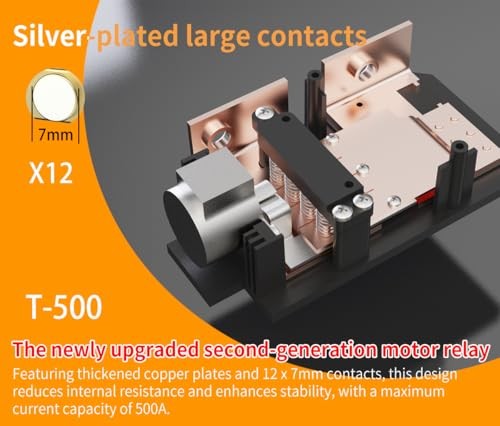 Car Battery Disconnect Switch with Mobile Control, 500A mobile control