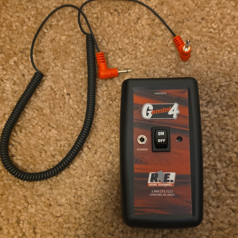 Racing Electronics Gemini4 Dual Intercom Headset System Boom Mic 3.5mm Jack I