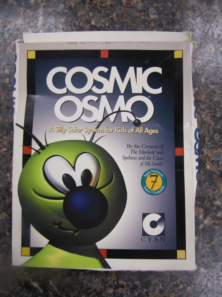 Cosmic Osmo 1993 Version MAC Computer Program Software Big Box 3.5” Disks -RARE
