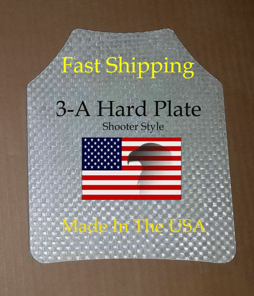 Pair Of 10"x12" Level 3-A Bullet proof plate for Vest / Backpack