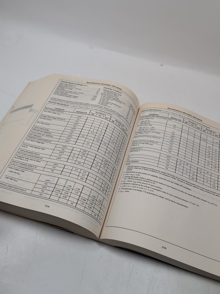 Electronics Book: Harris Semiconductor, Linear And Telecom Analog Signal 1993-94