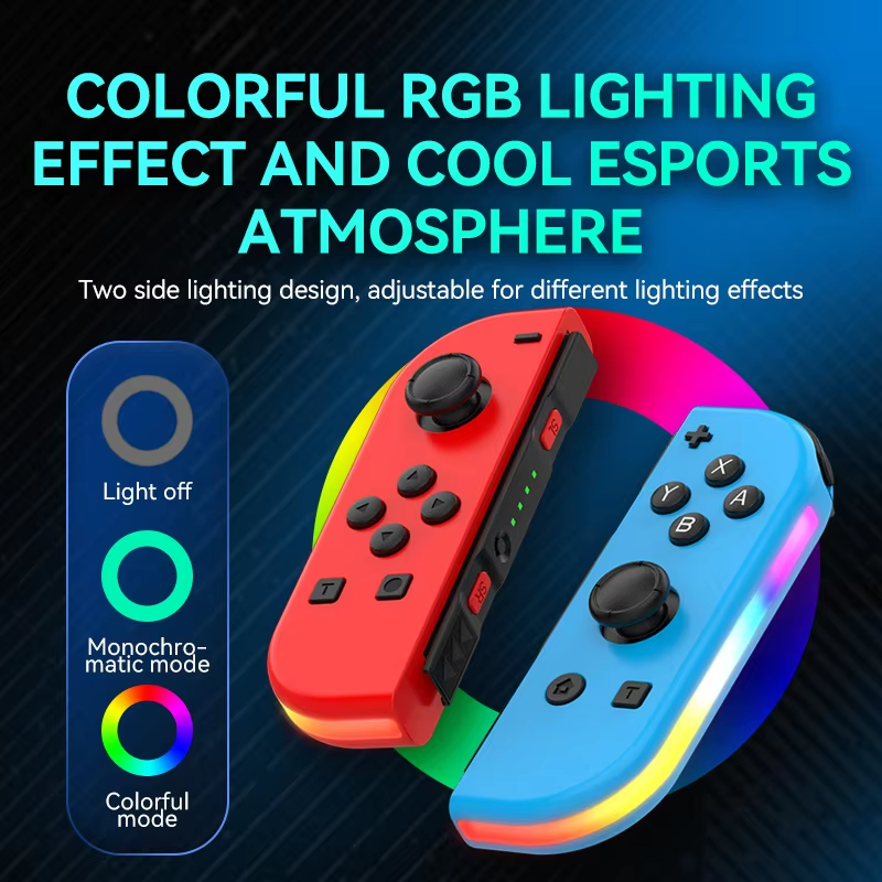 Switch joycon Wireless Controller NS Host Left and Right with RGB Small Handle