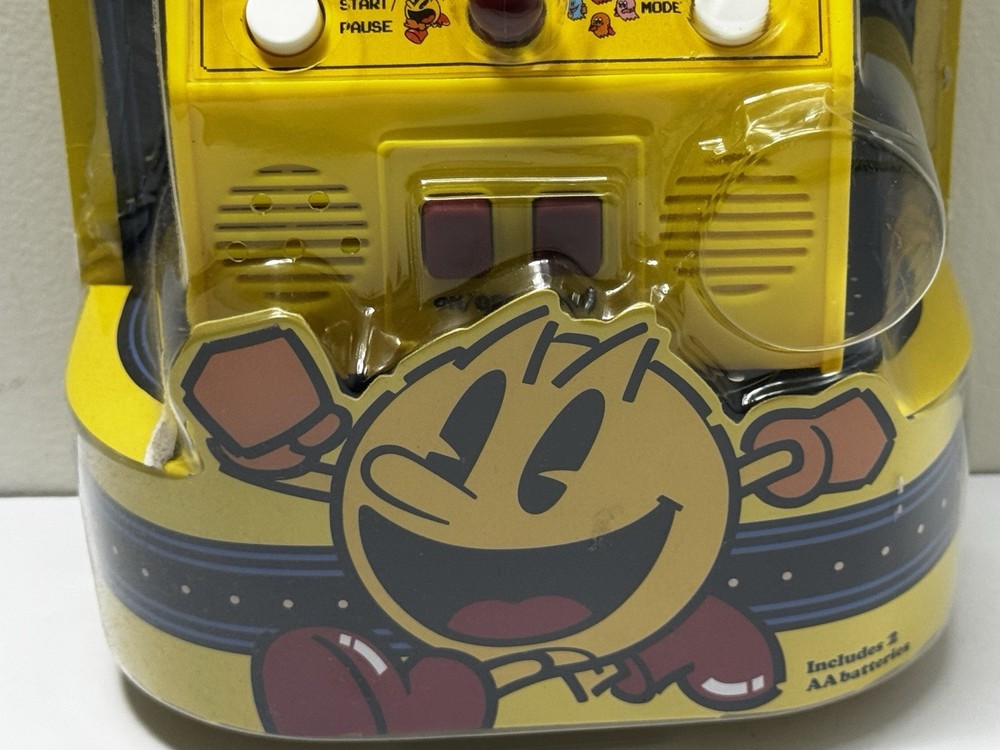 PAC-MAN Mini Arcade Game 6" Handheld Machine Basic Fun Damaged Box NEW