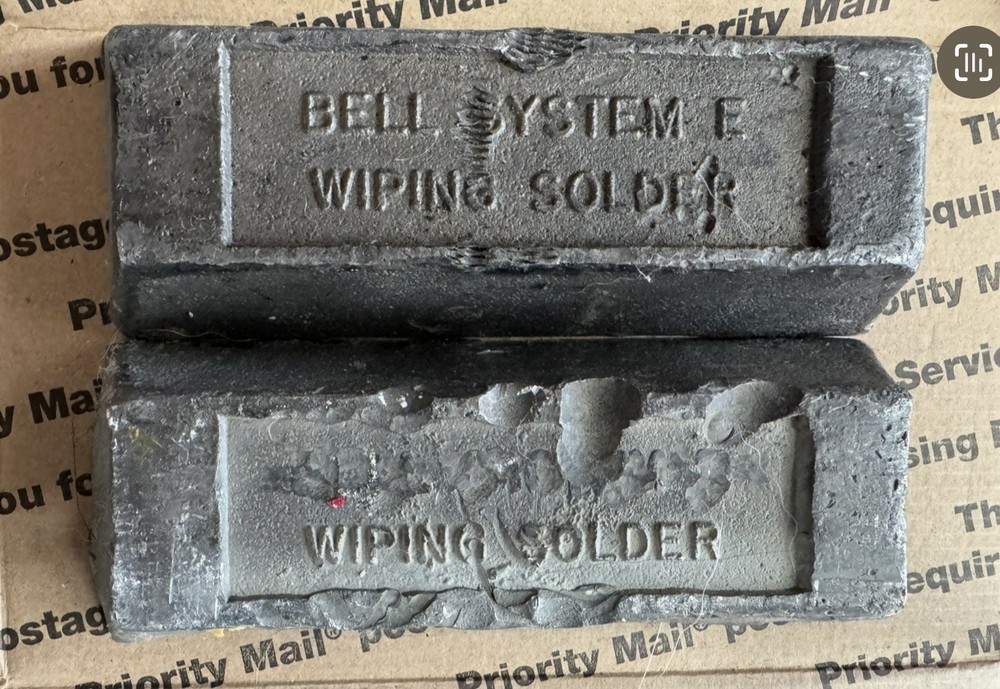 Bell System Wiping Solder Ingots