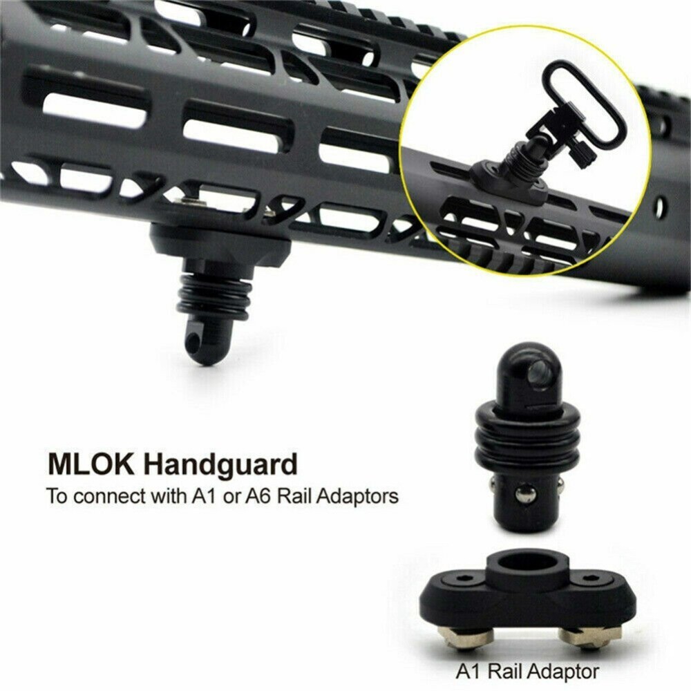 2Pcs QD Quick Detach Adapter Swivel Stud for Sling Mount Multi Function Hardware