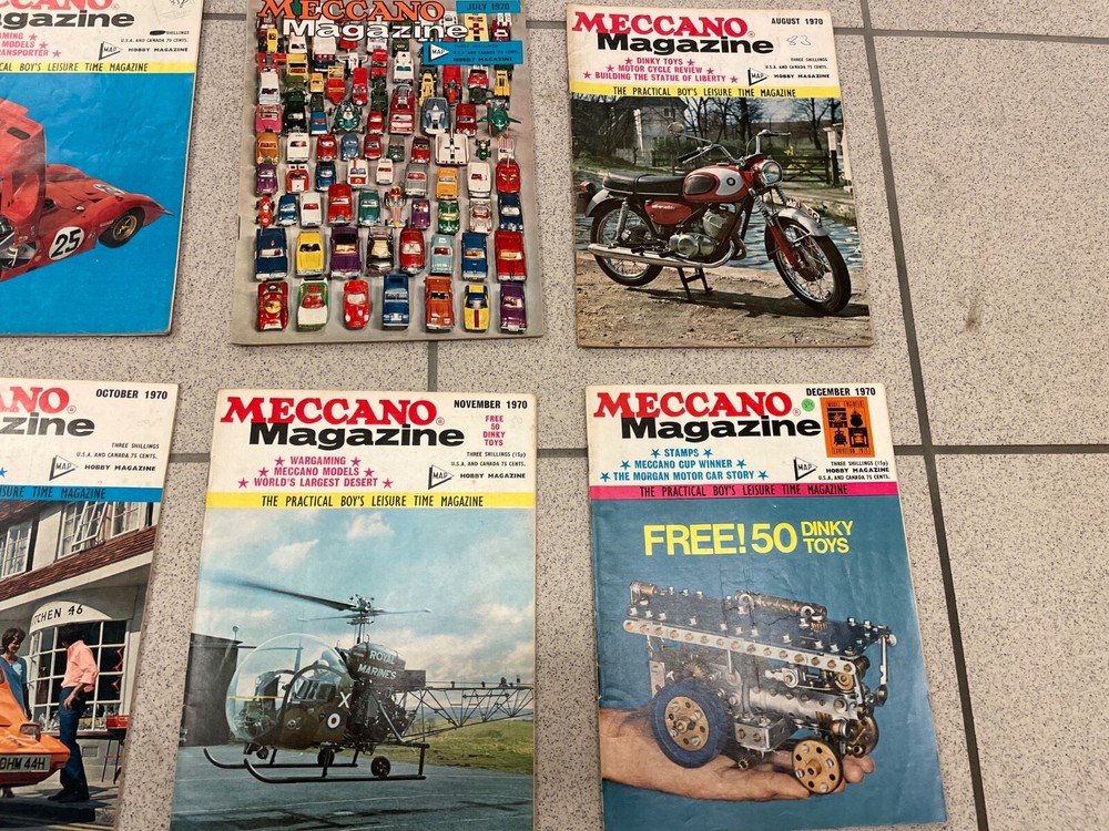 MECCANO Magazines - Complete Year for 1970