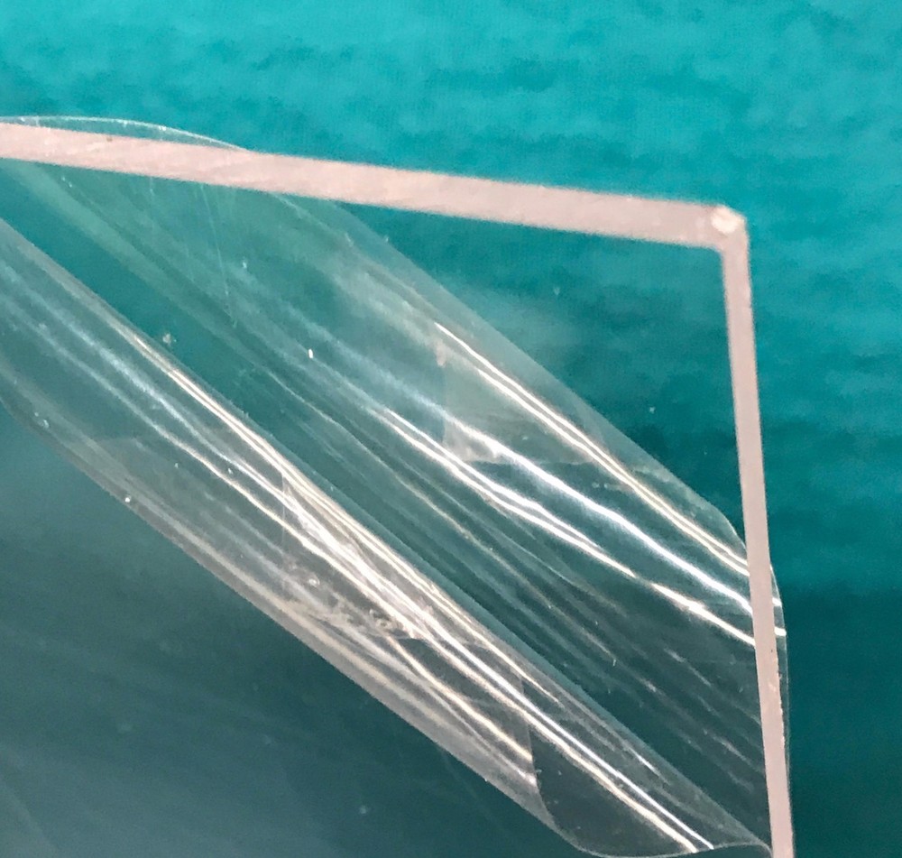 CLEAR ACRYLIC PLEXIGLASS 3/8" X 12" X 12" PLASTIC SHEET