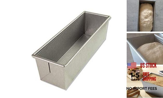 Bakeware Pullman Loaf Pan, Large, Silver 13 x 4 No Lid