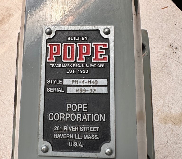 POPE #PM-4-M40 SPINDLE - 40 Taper