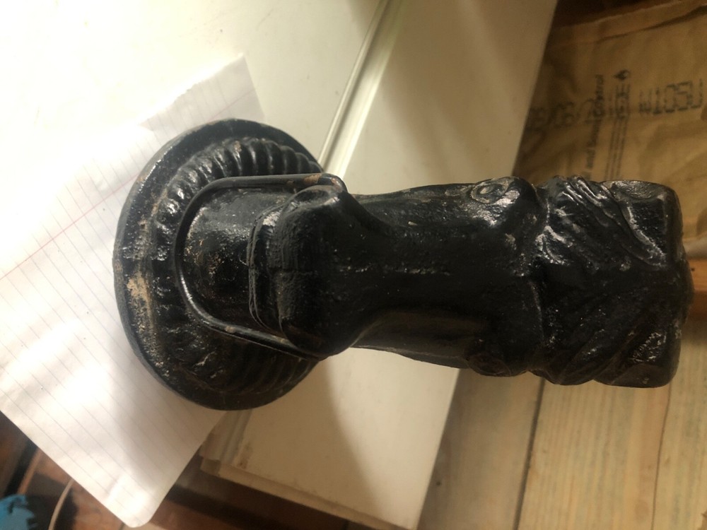 Vintage Cast Iron Hitching Post Horse Head 