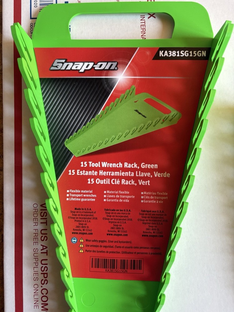 Snap-on Wrench Rack Set. Green Forward Set.