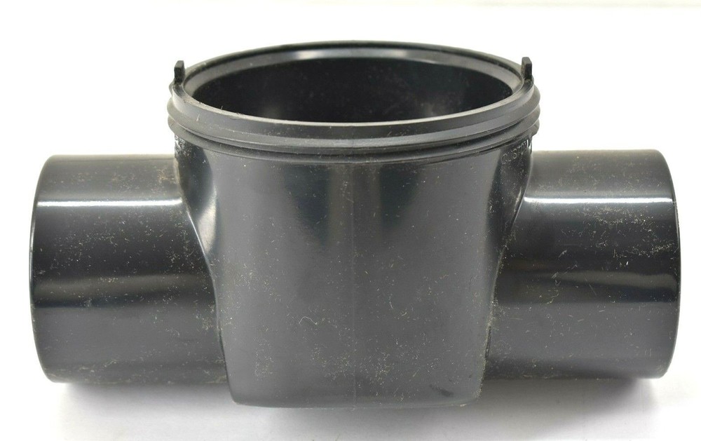 Custom Molded Products 2" Black CPVC Serviceable Check 2 Socket Valve No Cap
