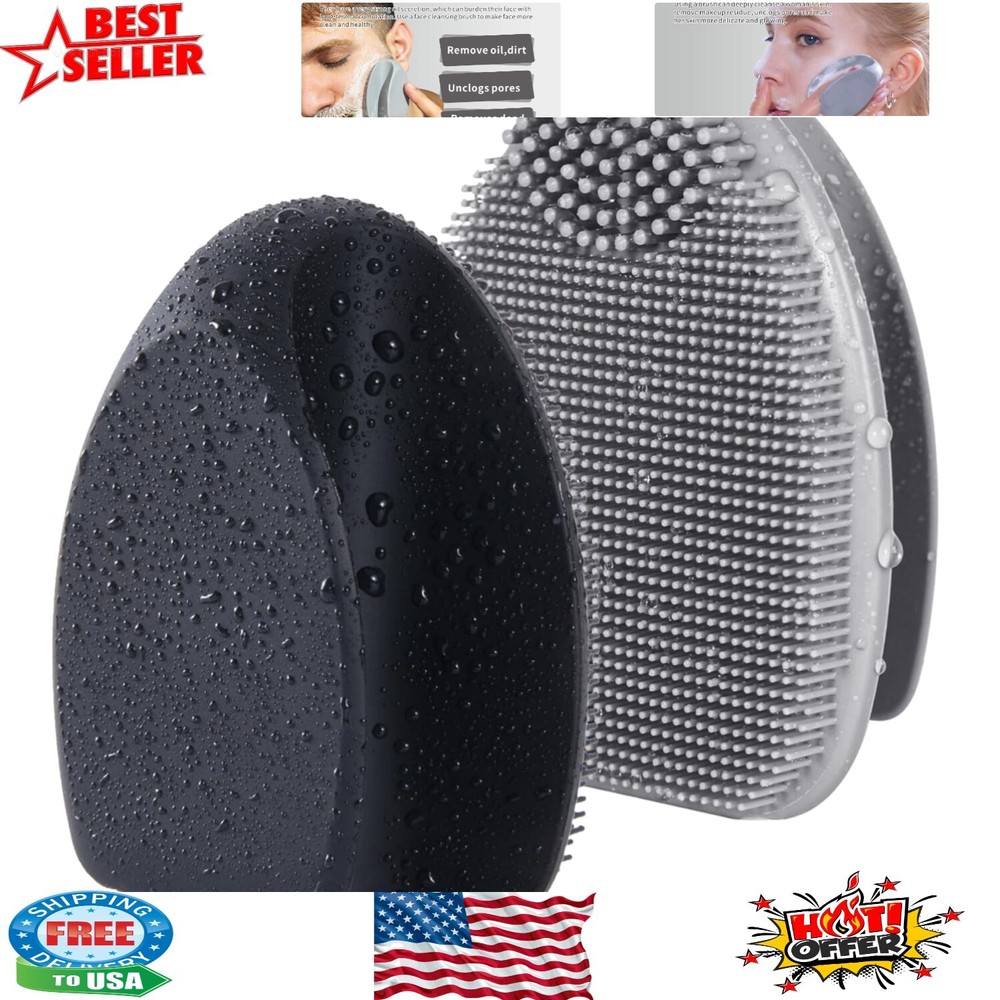 Ergonomic Silicone Face Scrubber for All Skin Types & Radiant Complexion
