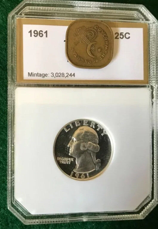1961 Silver Proof Quarters -T