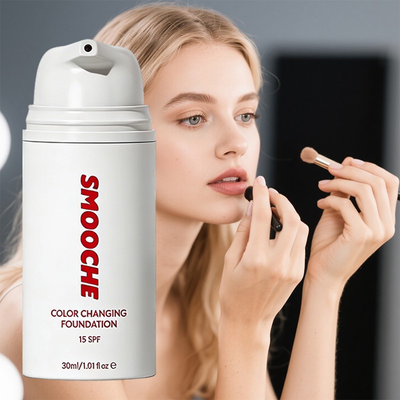 SMOOCHE COLOR CHANGING FOUNDATION Full Coverage Fast Base Long-lasting Shade