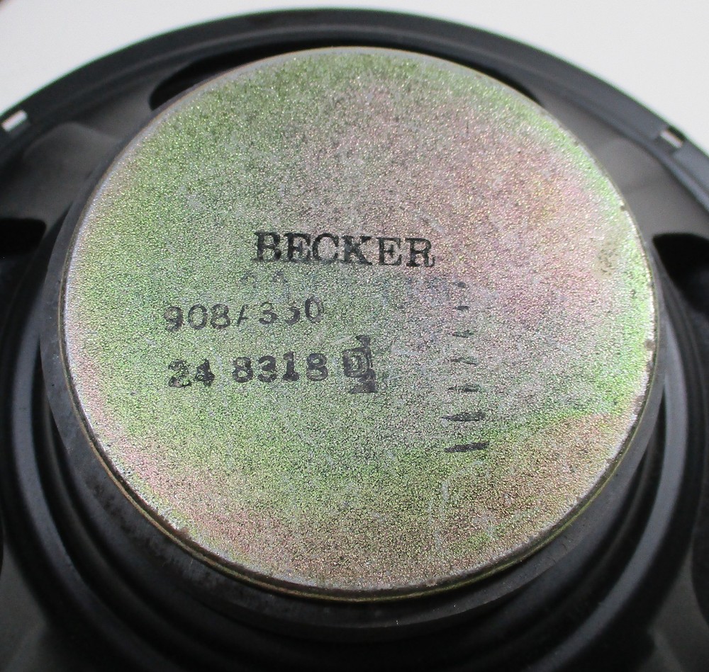 Becker 908A350 8" Woofer Speakers 8 Ohms NOS Tested Pair