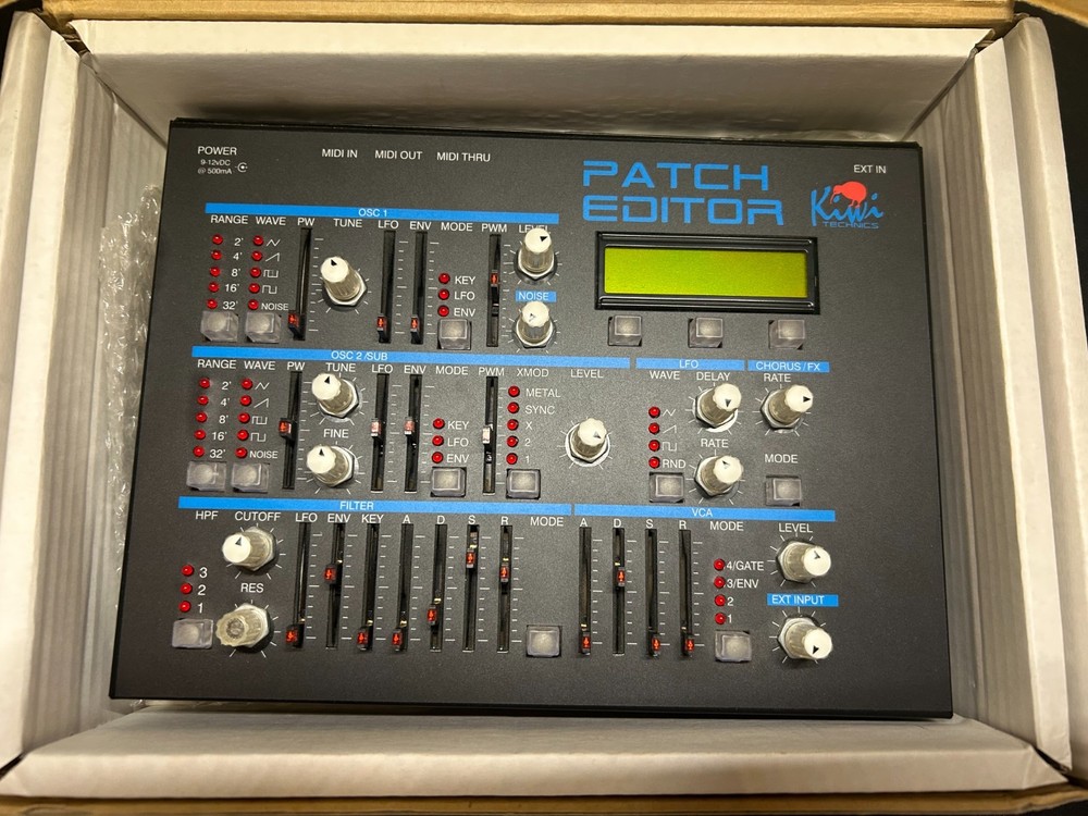 Kiwi Technics Patch Editor, synthesizer programmer, analog synths midi interface