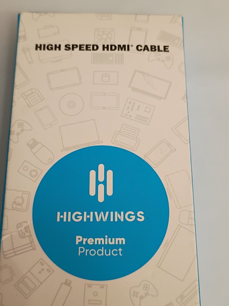 Highwings USB C to HDMI Adapter (4K@60Hz), Type C Cable Grey