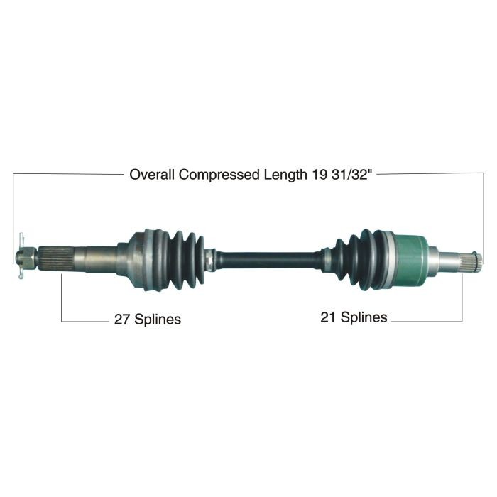 Tytaneum Front Left Right CV Axle 813-0202