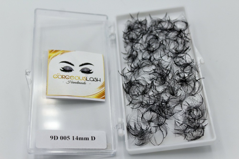 Mega 9D Lashes. 1000 Premade Volume Fans. Eyelash extensions, Handmade!