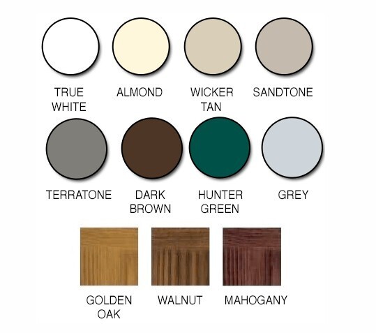4 Amarr Stockton Replacement Inserts for Long Panel Amarr Garage Doors Walnut
