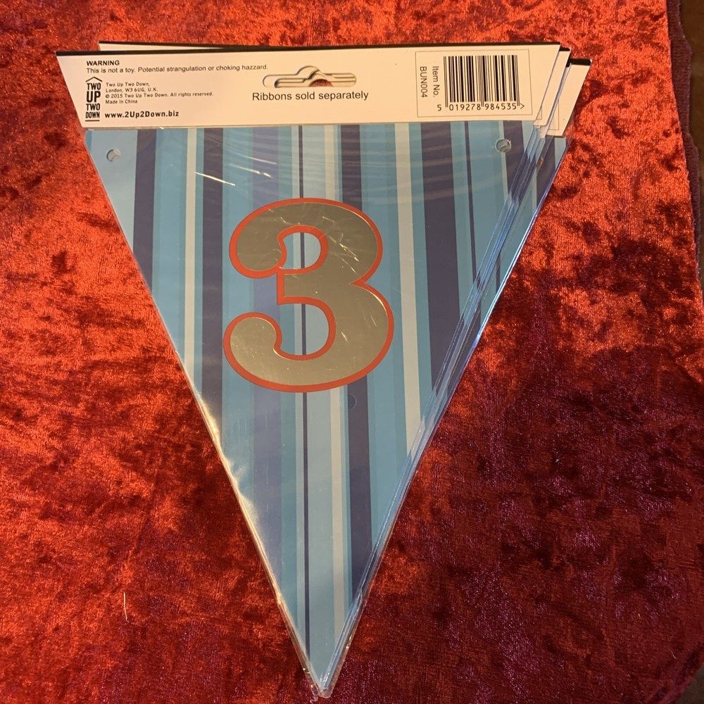 Make Any Message Or Name Personalised Bunting Pink Number 3