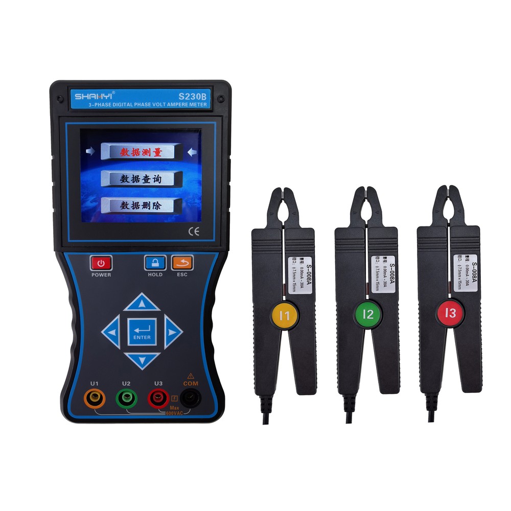 SHANYI S230B Three-Phase Smart Phase Voltammeter  New✦Kd