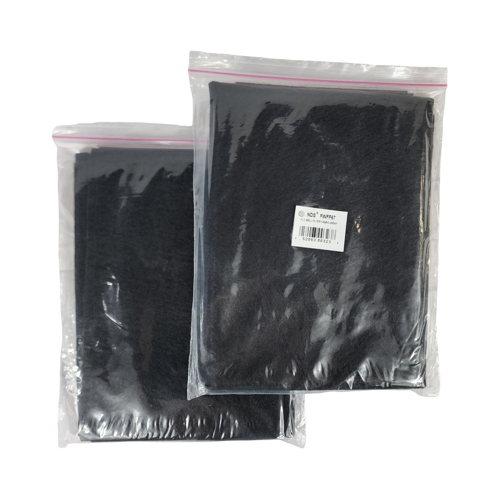 2 Pack NDS FWPF67 7 ft. x 2 ft. Flo Well Filter Fabric Wrap for Drainage Systems