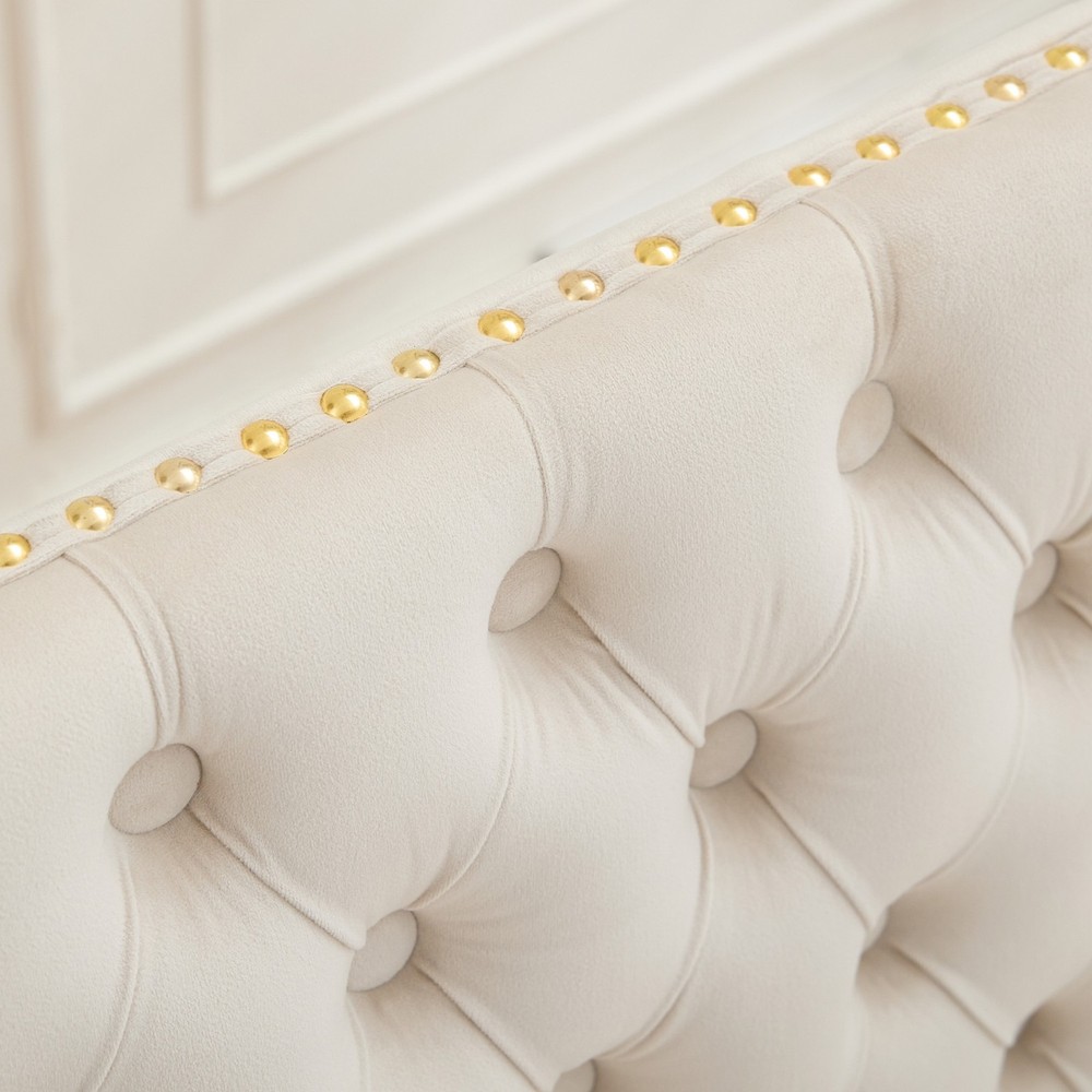 Velvet Double Dining Loveseat Bench, Kitchen & Dining Seating, 2-Seat Tufted B