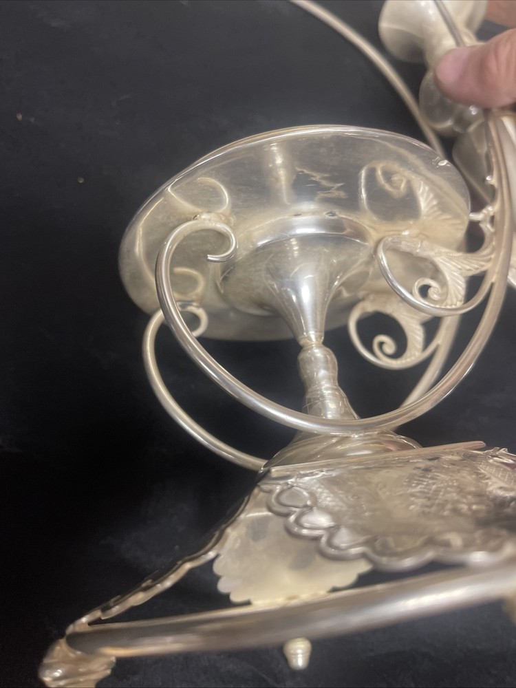 Wilcox Silver Calling Card, Receiver, And Bud Vase ￼# 01833