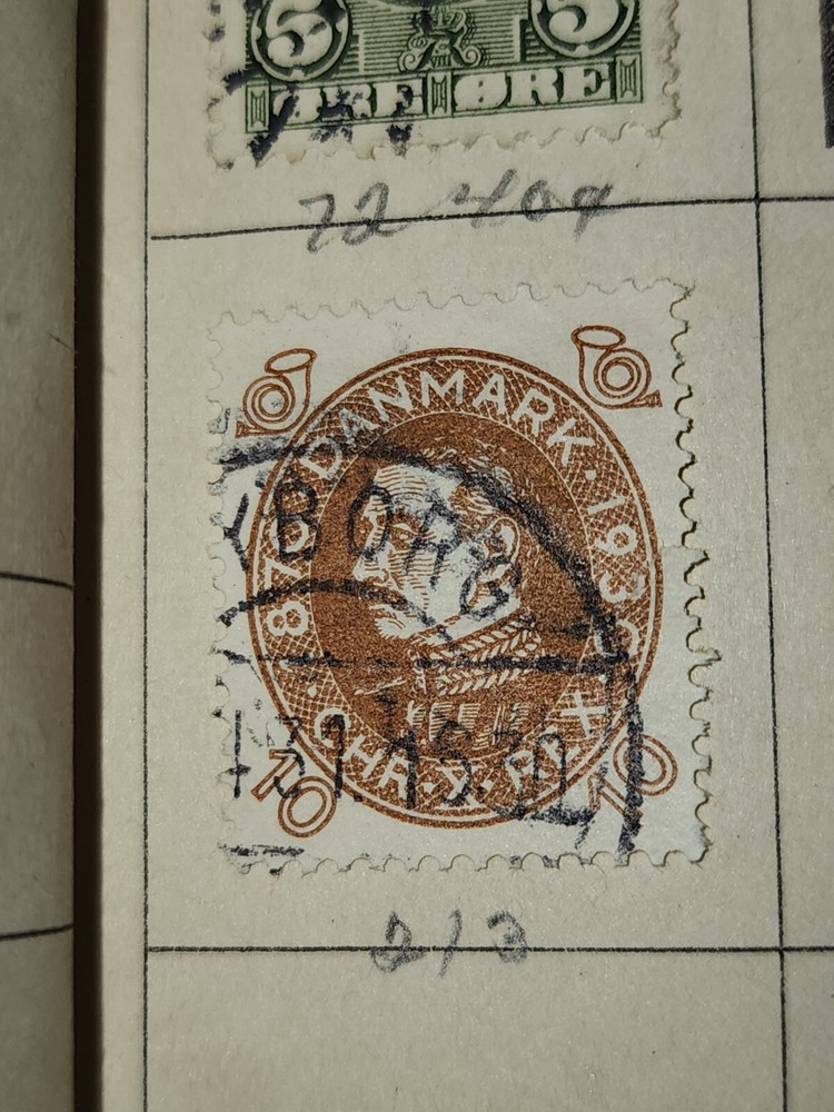 Foreign Denmark 10 Ore Stamp Used - #H223