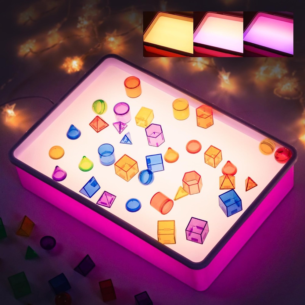 Sand Painting Light Box – Light Table for Creative Art, 3 Color Temperatures ...