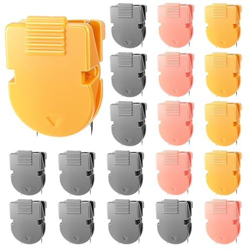 20 Pcs Cubicle Clips, Multicolor Cubicle Hooks Plastic Fabric Panel Wall Clip