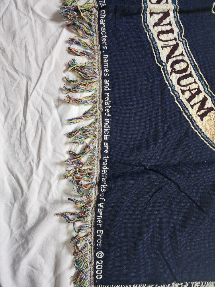 Vtg NwoT Harry Potter Hogwarts Throw Blanket